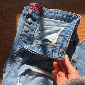 High waisted mom jeans